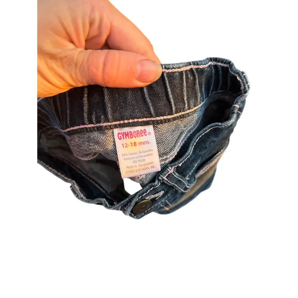 Vintage Gymboree Cat Denim Skirt Size: 12-18 mos